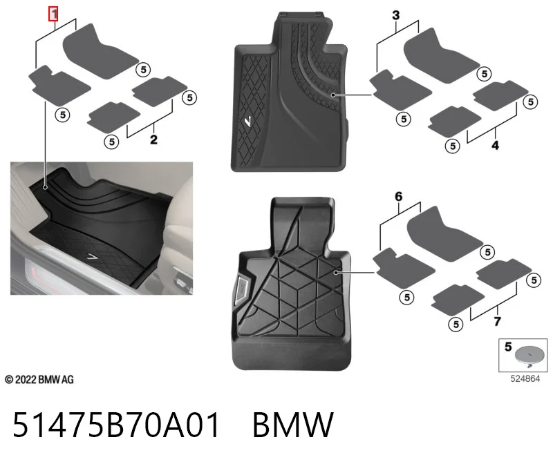 51475B70A01 BMW