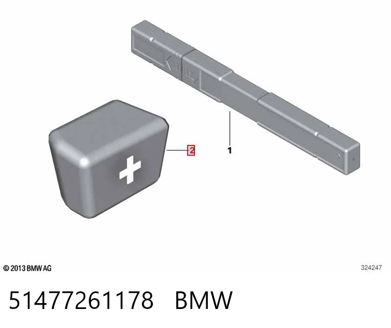 Botiquín de primeros auxilios para automóvil 51477261178 BMW