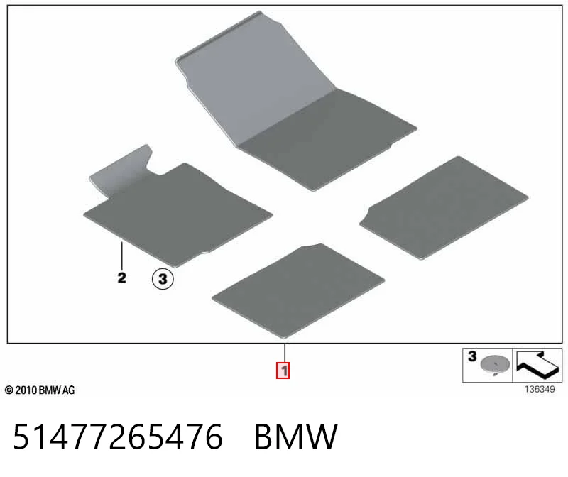 Alfombrillas de coche BMW 3 sedán (E90) (2004 - 2013) precio, desde 9,08 EUR
