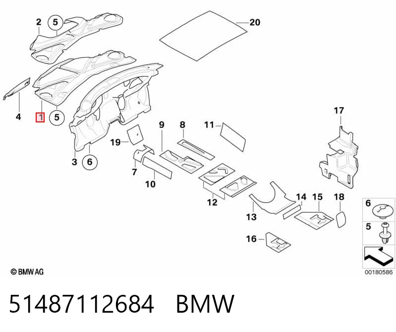 Comprar Aislamiento acústico del capó Mini Cooper  R50, R53 a bajo precio