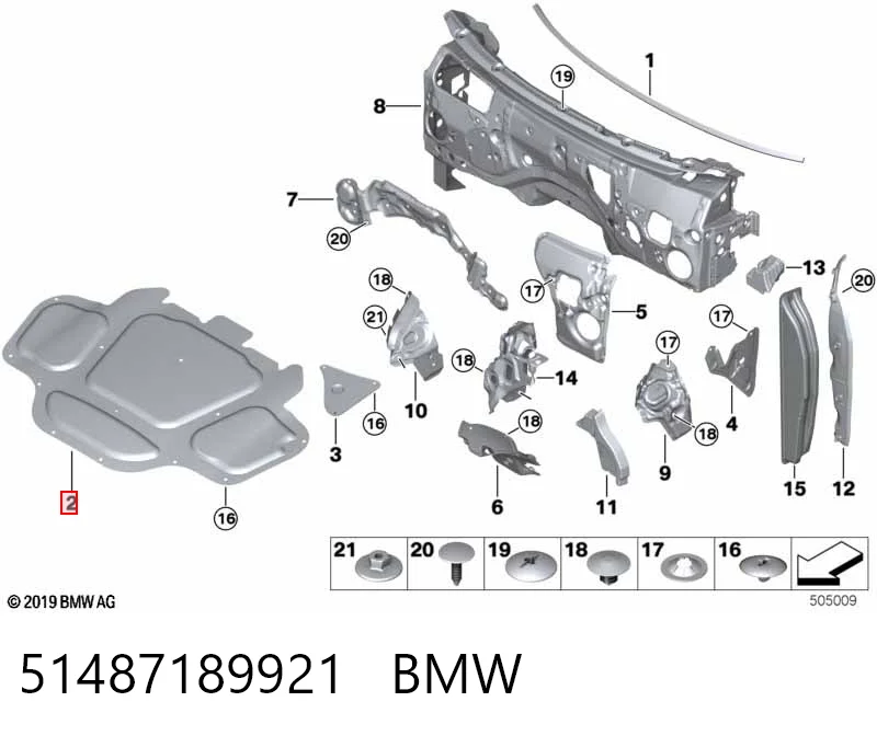 Insonorizante de motor BMW X5 SUV (G05, F95) (2018 - 2026) precio, desde 132,53 EUR