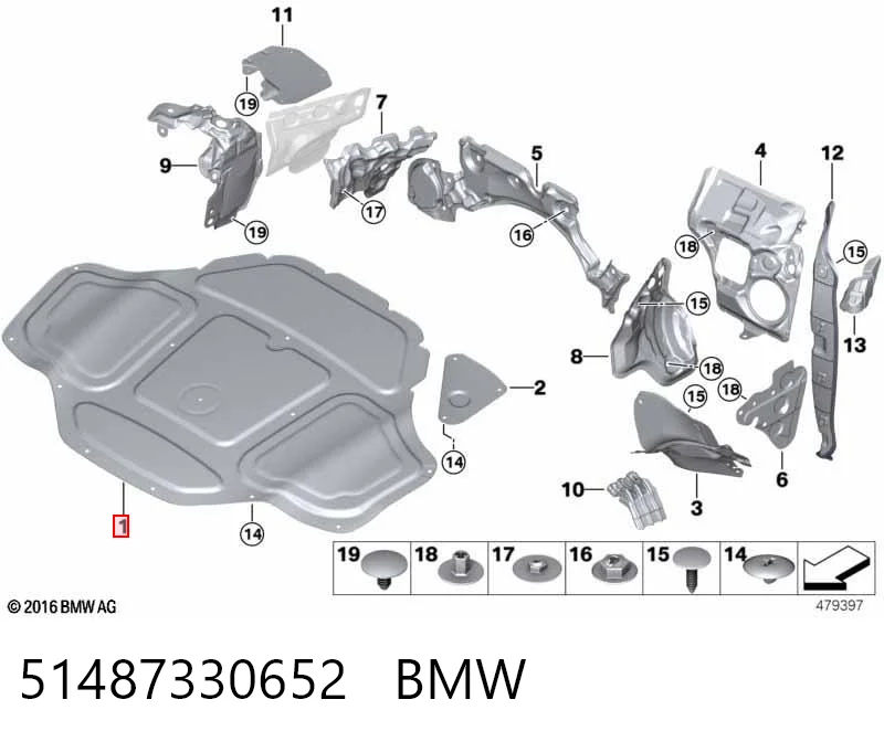 Comprar Aislamiento acústico del capó BMW 7  G11, G12 a bajo precio
