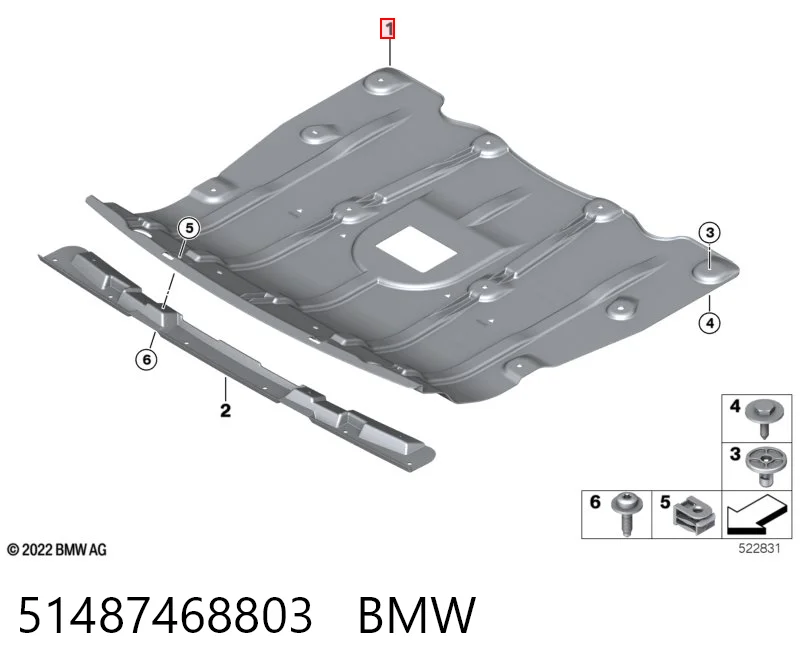 51487468803 BMW Protección de cárter