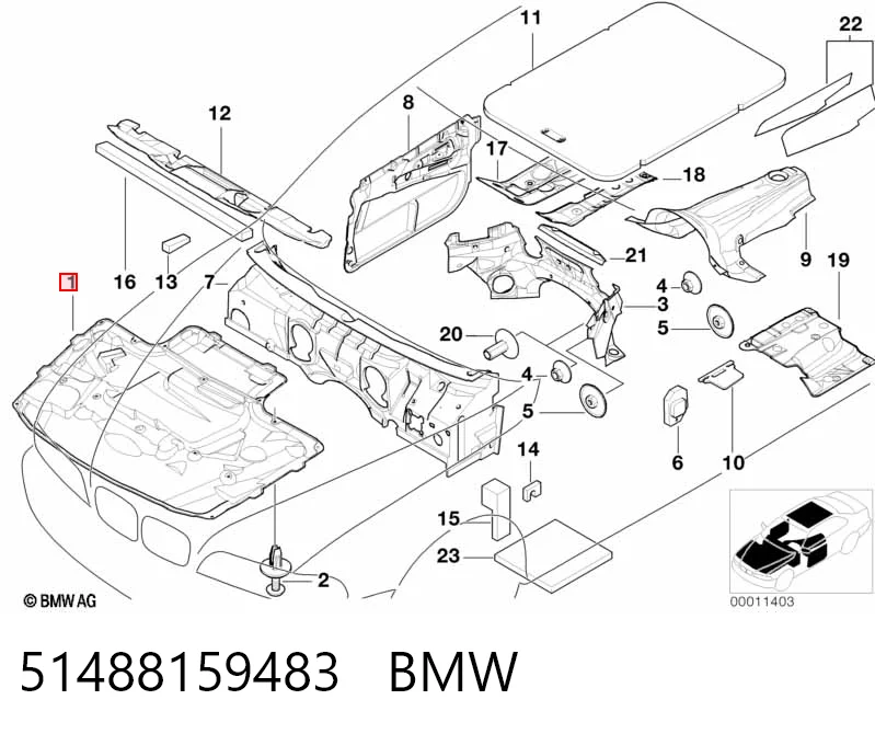 Comprar Aislamiento acústico del capó BMW 5  E39 a bajo precio