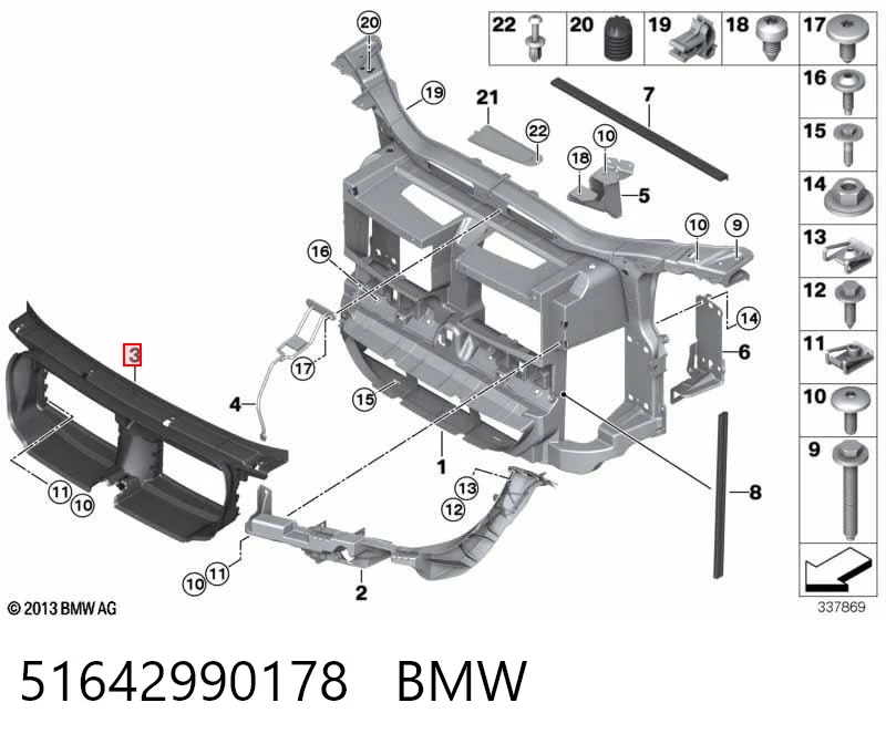 30129065 AND Deflector de aire del radiador