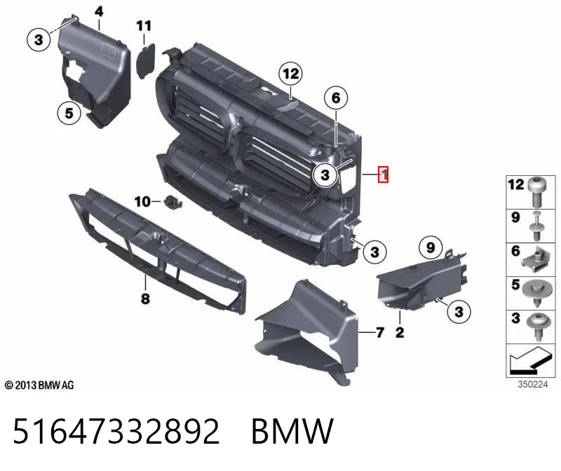 Deflector de aire del radiador AND 14129050 precio, desde 219,62 EUR