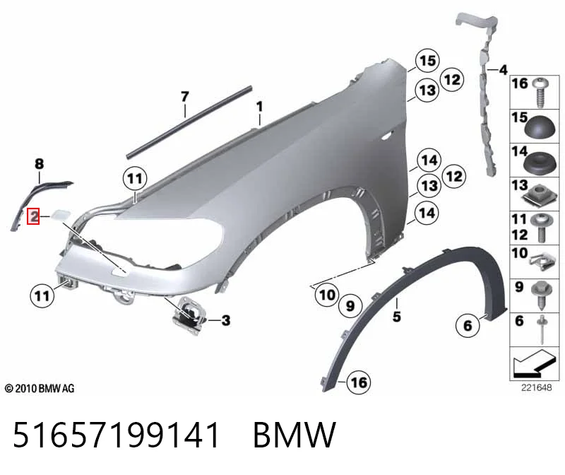 51657199141 BMW Tapa de boquilla lavafaros delantero