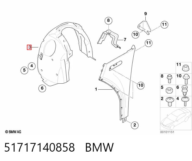Comprar Paso de rueda delantero derecho Mini Cooper  R50, R53 a bajo precio
