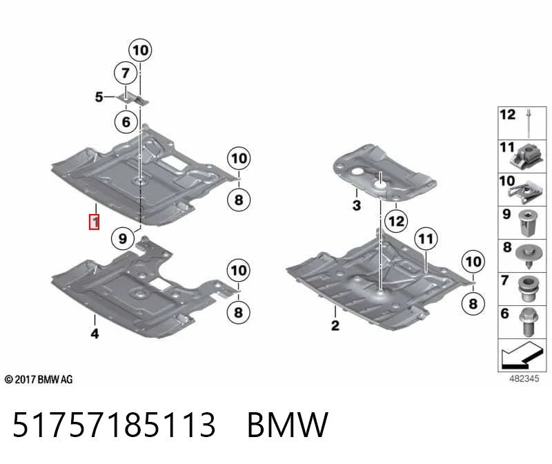 51757185113 BMW Protección de cárter