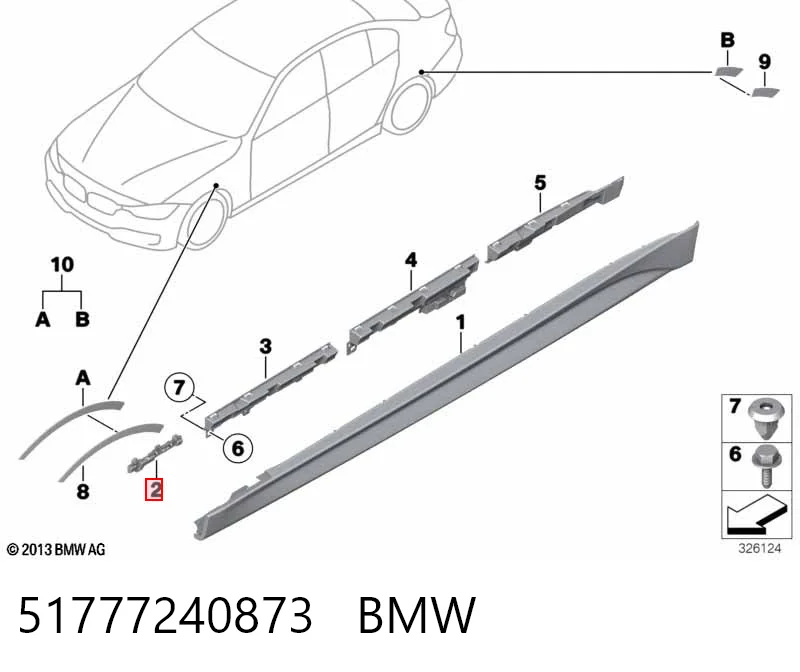 51777240873 BMW Soporte de umbral