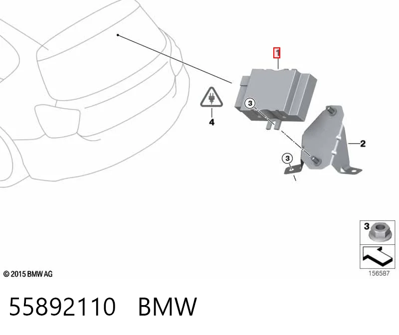 55892110 BMW Módulo de control del motor de la bomba de combustible