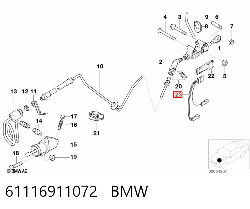 61116911072 BMW 