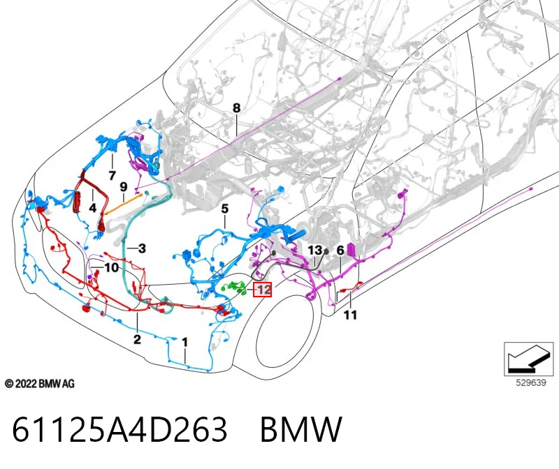 61125A4D263 BMW