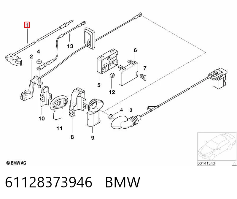 61128373946 BMW Terminal de batería