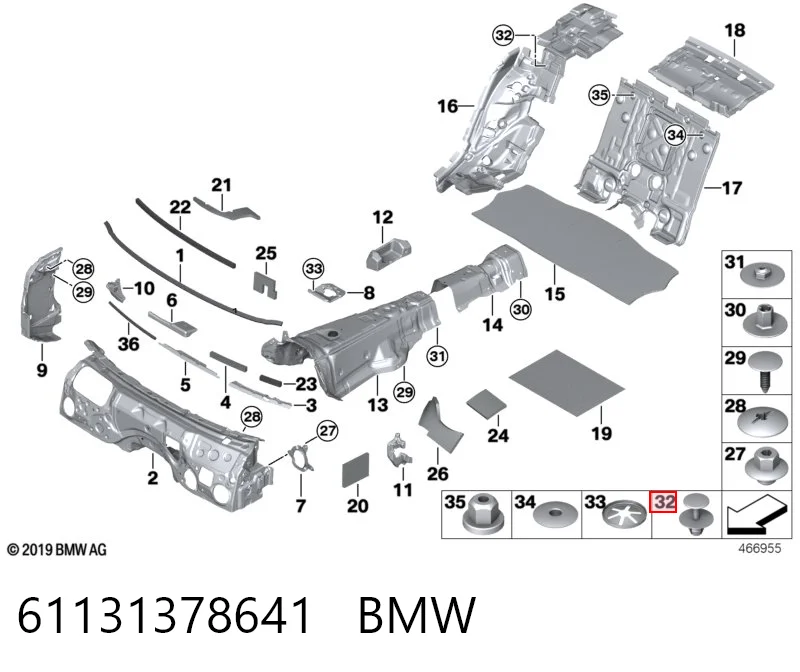 61131378641 BMW
