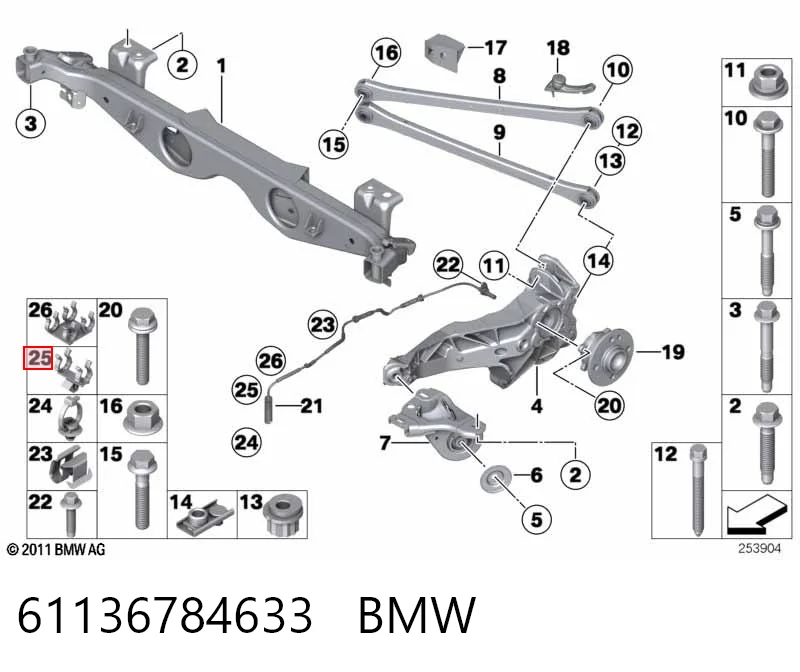 61136784633 BMW
