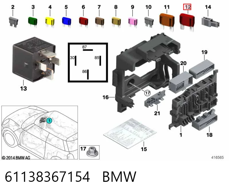 61138367154 BMW