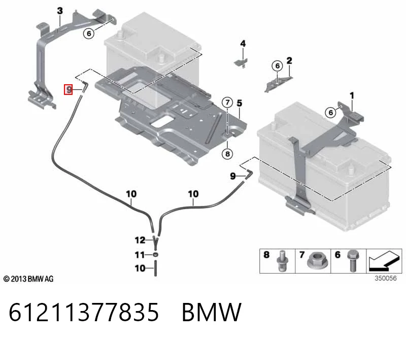 61211377835 BMW Batería Start-Stop