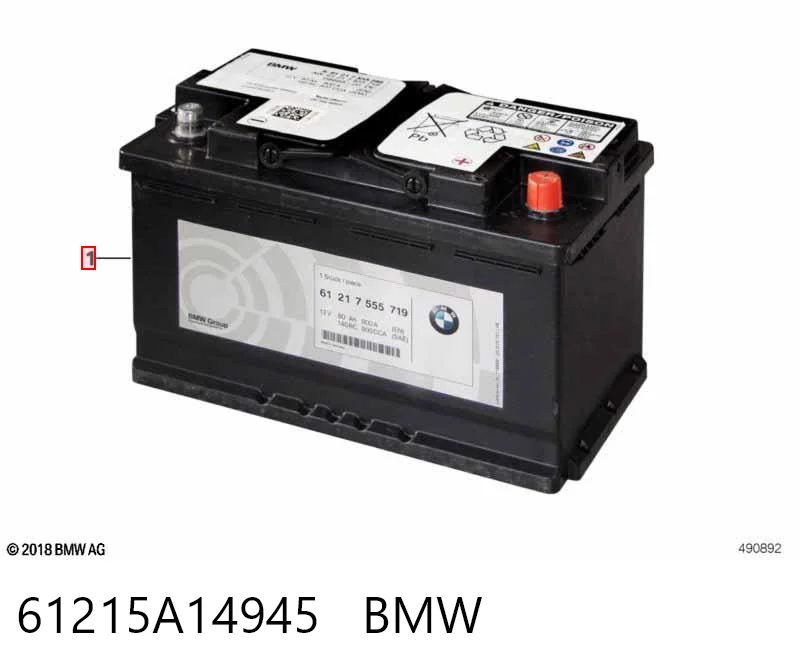 Batería de arranque BMW 61215A14945