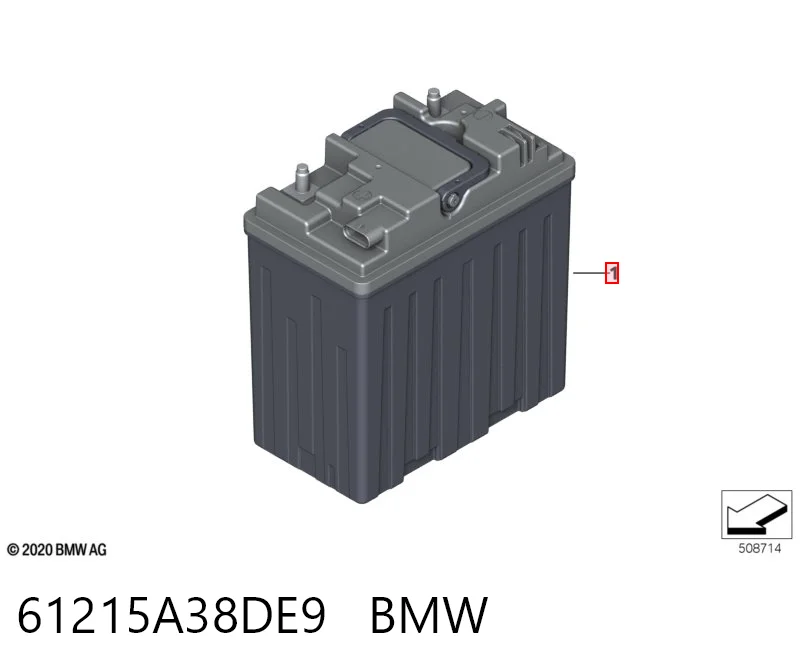 Batería de arranque BMW 61215A38DE9