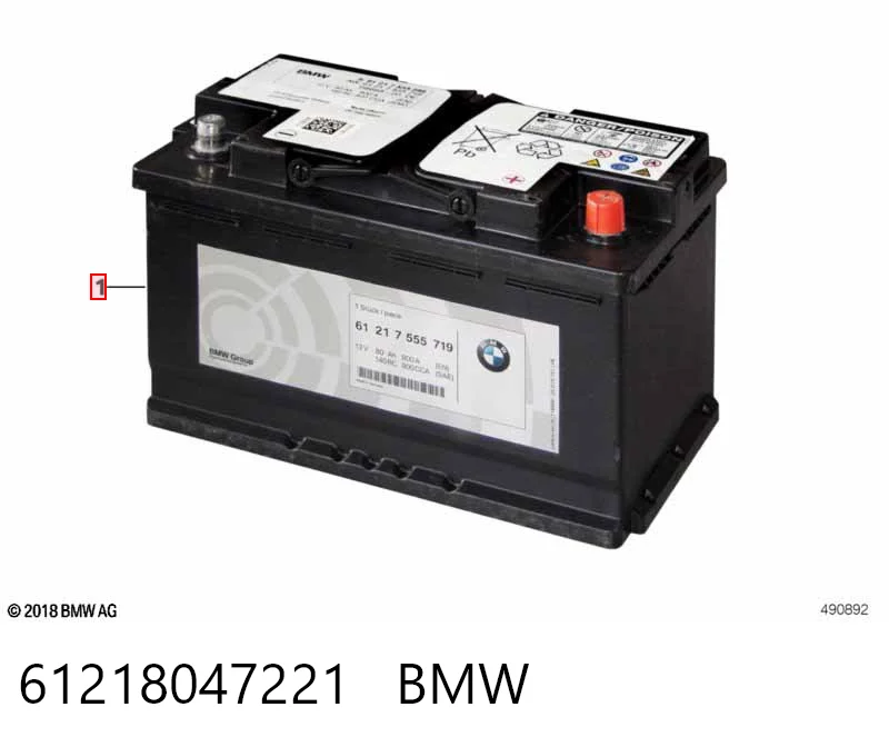 Batería de arranque BMW 61218047221
