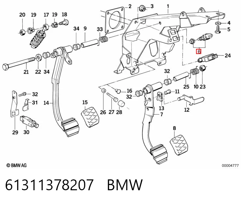 61311378207 BMW Interruptor luces de freno