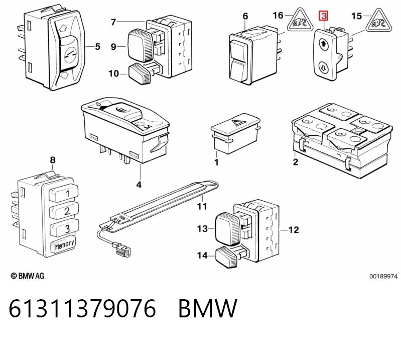 61311379076 BMW