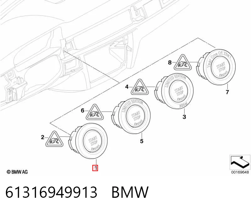 61316949913 BMW