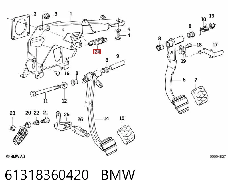 61318360420 BMW Interruptor luces de freno