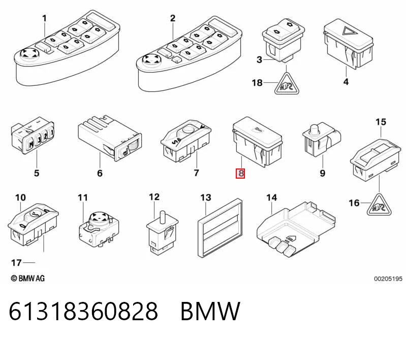 61318360828 BMW