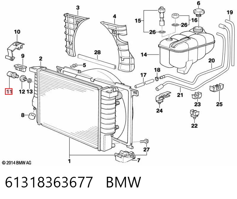 Sensor de temperatura del refrigerante BMW 5  sedán comprar en España