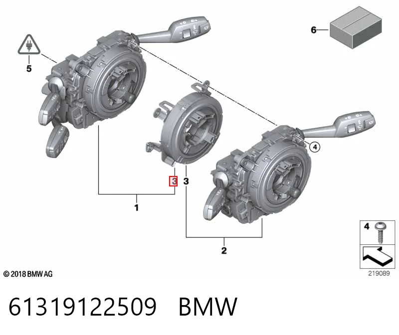 61319122509 BMW Anillo de AIRBAG 