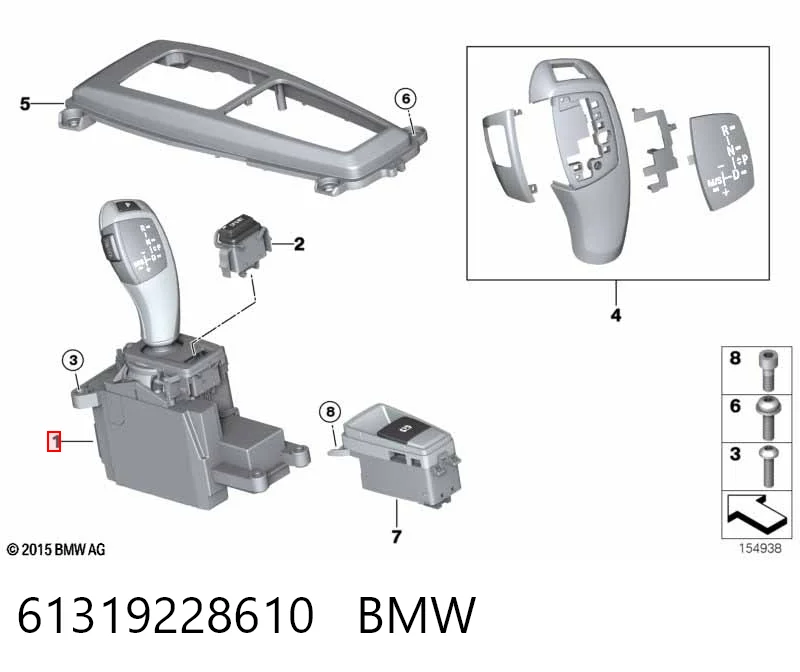 Palanca de cambios para BMW X6 E72