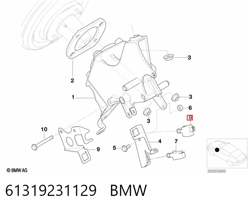 61319231129 BMW Interruptor de embrague