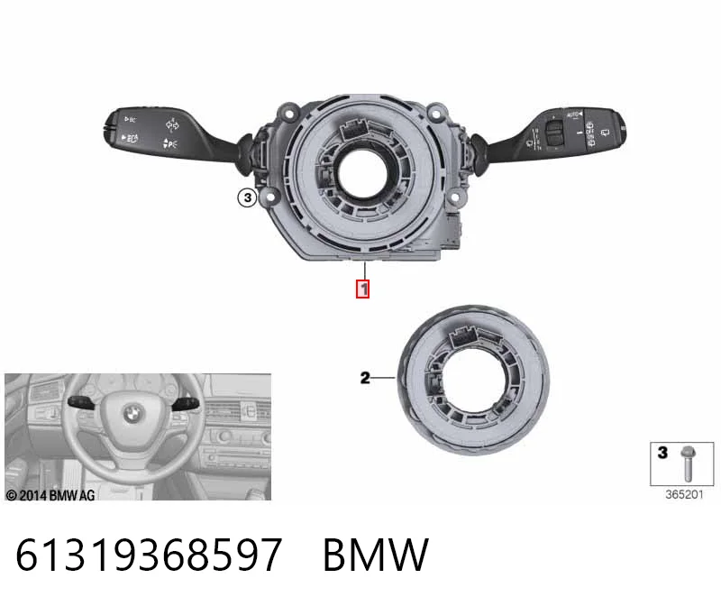 Mando bajo volante para BMW 2 Active Tourer F45