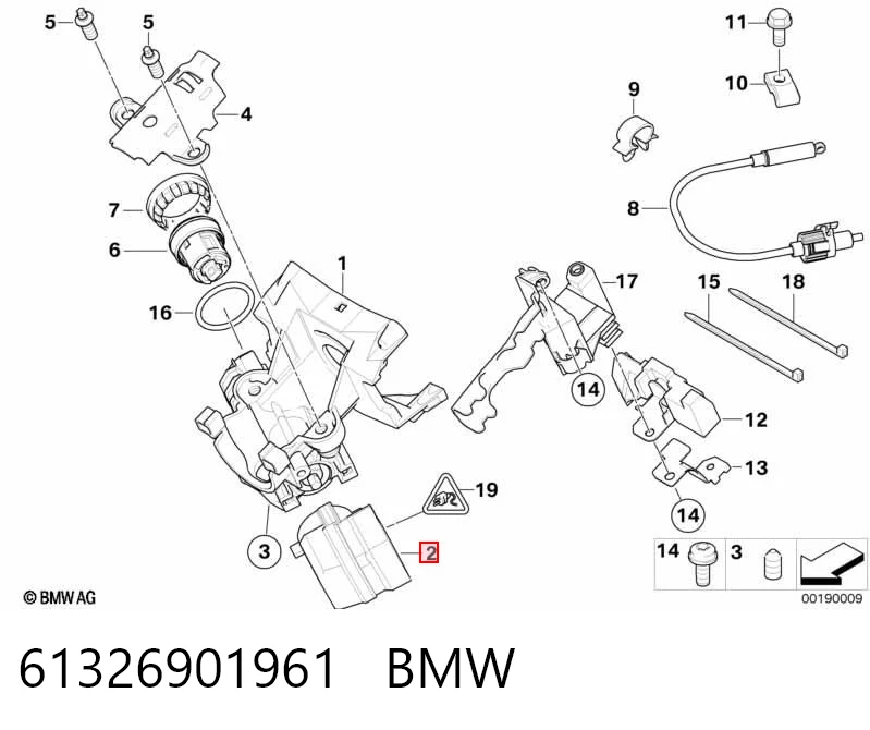61326901961 BMW Conmutador de encendido