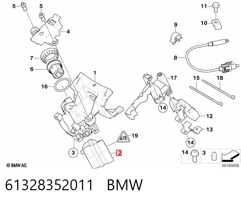 61328352011 BMW Conmutador de encendido