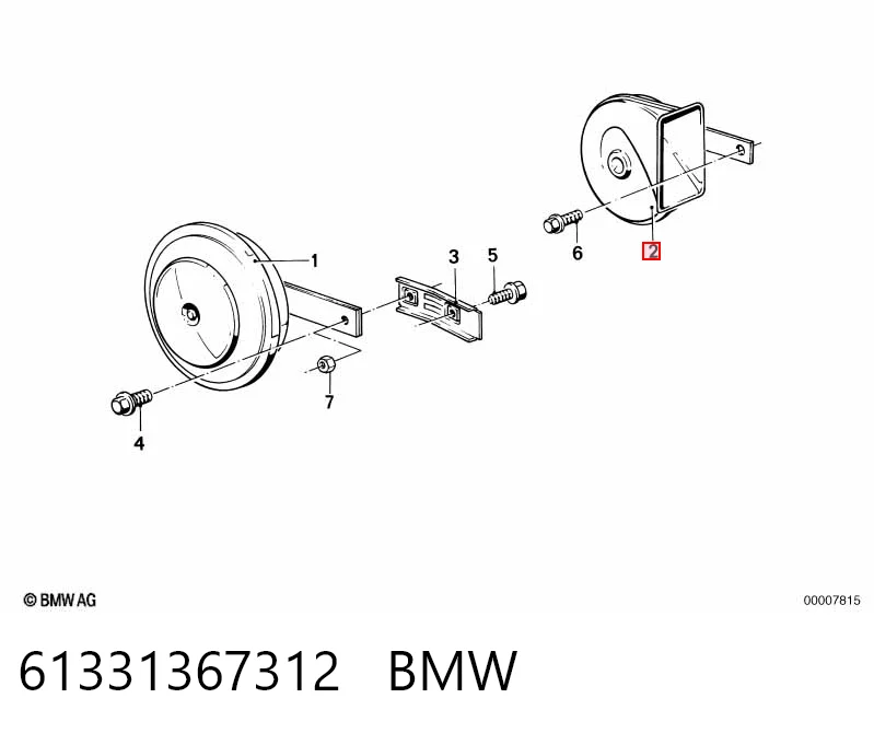 Bocina BMW 3  (1982-1992)
