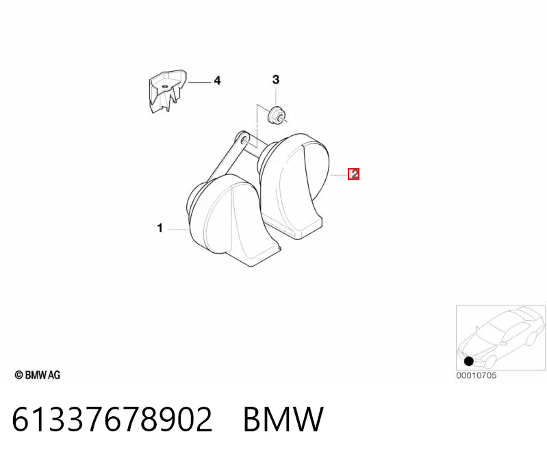 Bocina Renault Clio II (BB, CB)