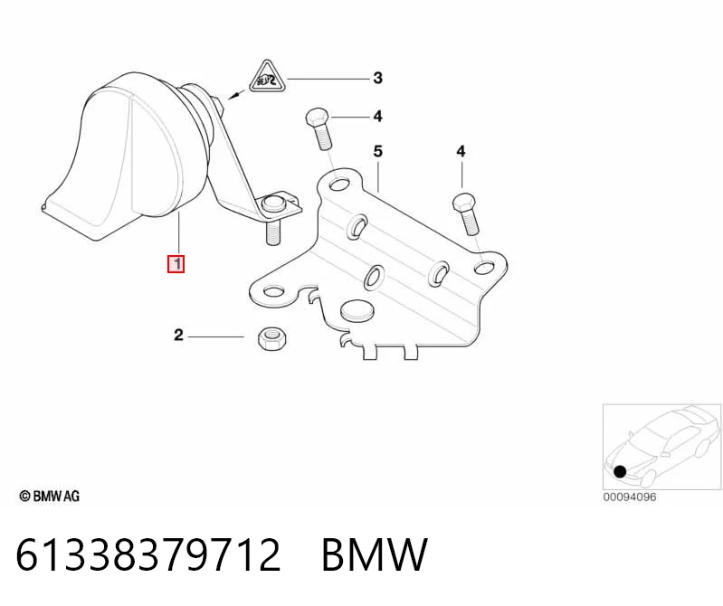 Claxon para Volkswagen Caddy 2KB, 2KJ, 2CB, 2CJ