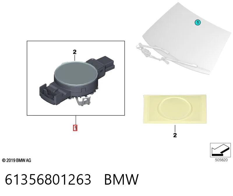 Sensor de lluvia para BMW 5  G30, F90