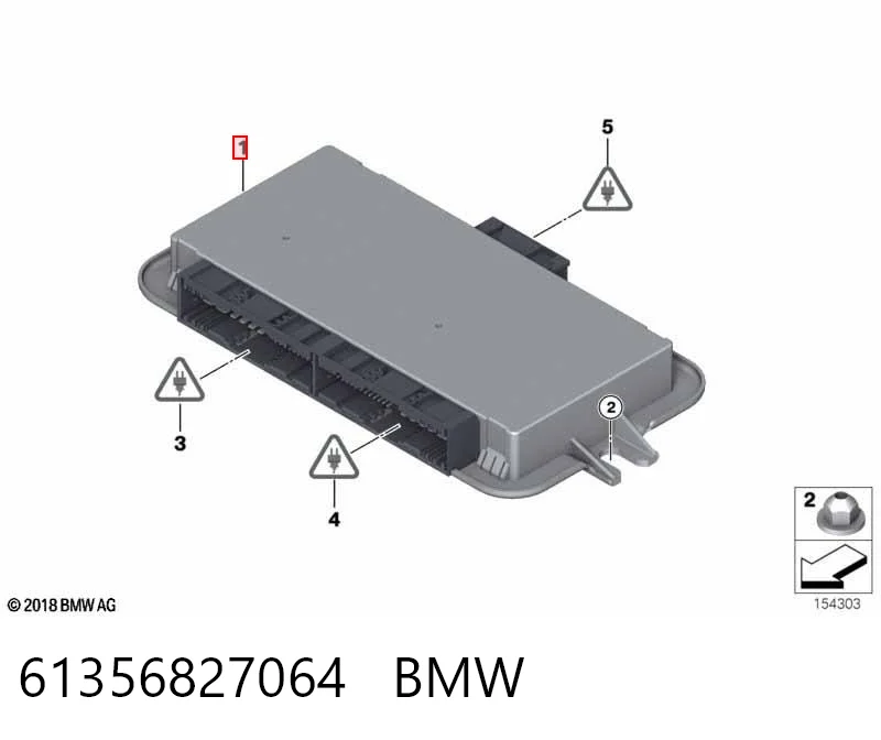 61359204536 BMW Módulo de iluminación