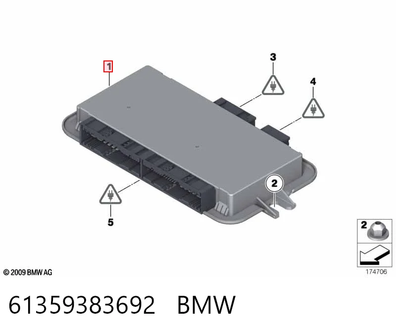  Módulo de confort BMW 5 