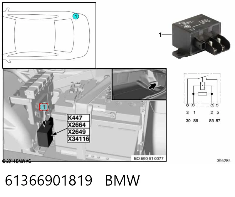 61366901819 BMW