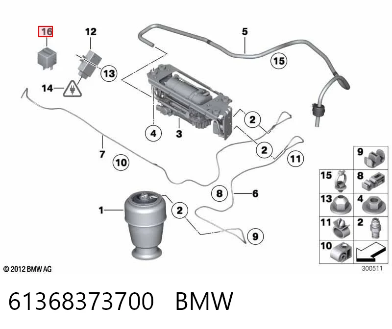 61368373700 BMW Intermitente de espejo