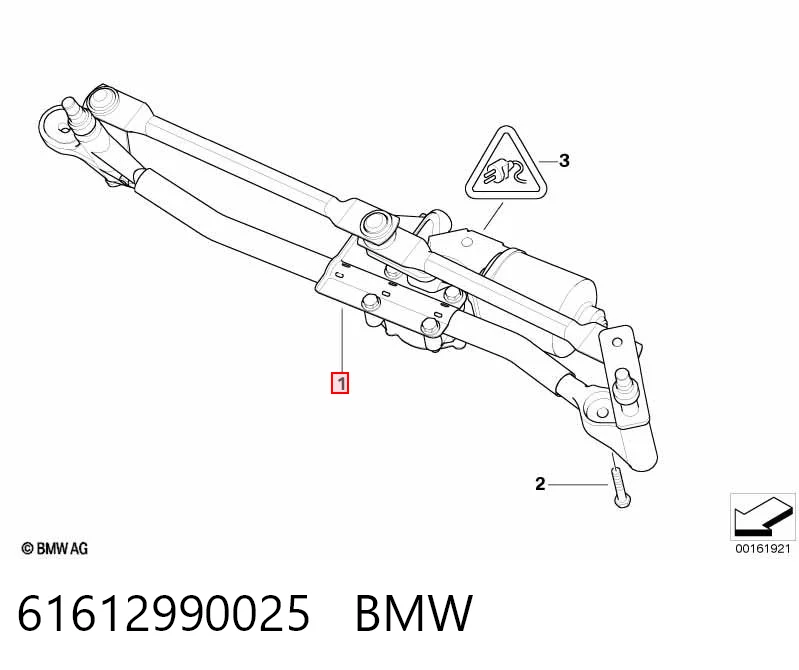 Trapezio del limpiaparabrisas BMW X1 