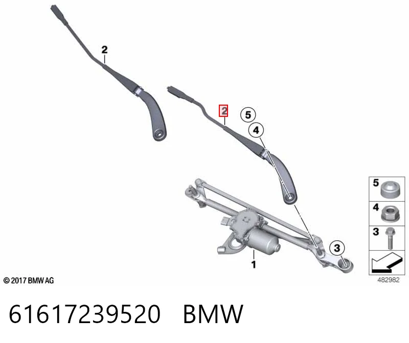 Comprar Brazo del limpiaparabrisas BMW 1 F20 a bajo precio
