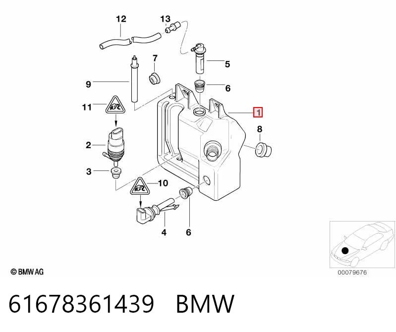 Comprar Depósito de limpiaparabrisas BMW 5  E39