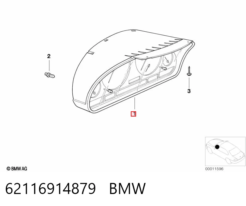 Tablero de instrumentos 62116914879 BMW