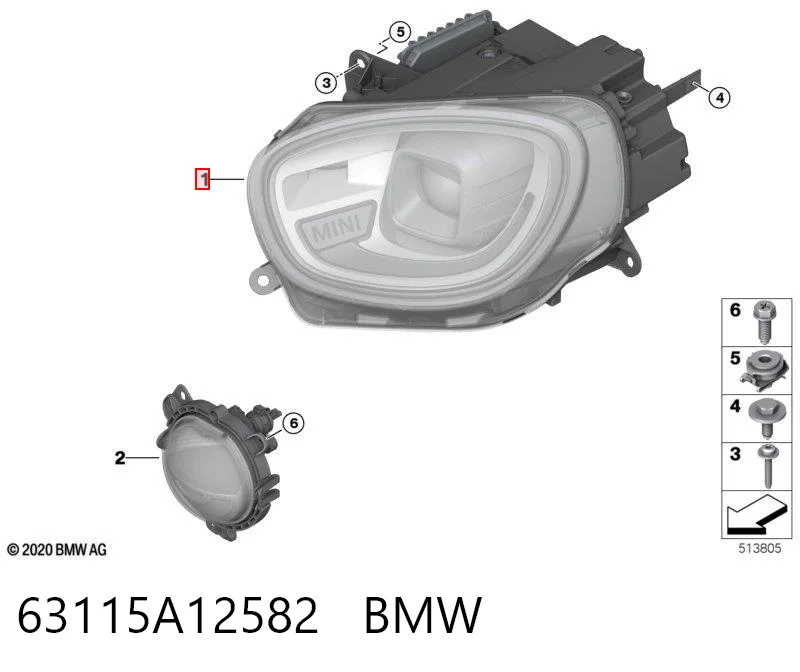 Comprar Faro derecho Mini COUNTRYMAN  F60 a bajo precio